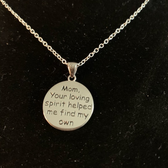 (“MoM”)Pendant Necklace Sterling Silver - Picture 4 of 5